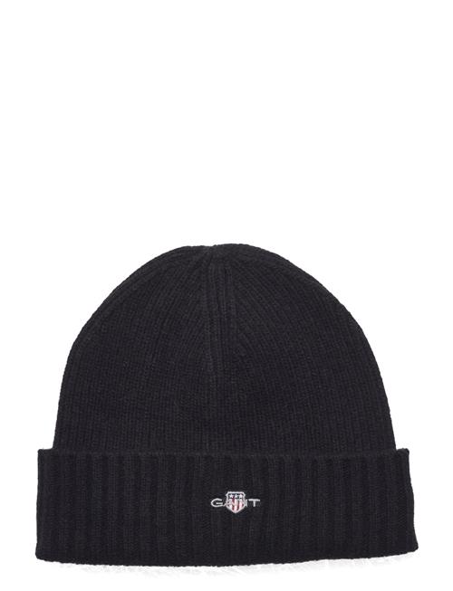 Unisex. Shield Wool Beanie GANT Black