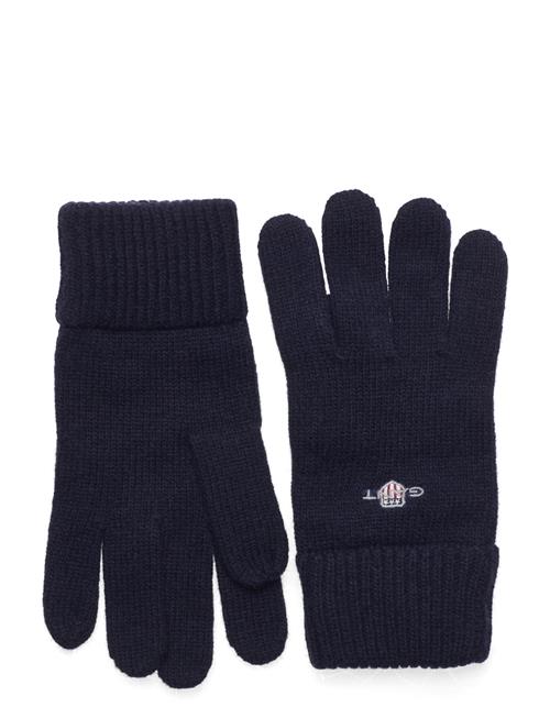 GANT Shield Wool Gloves GANT Navy