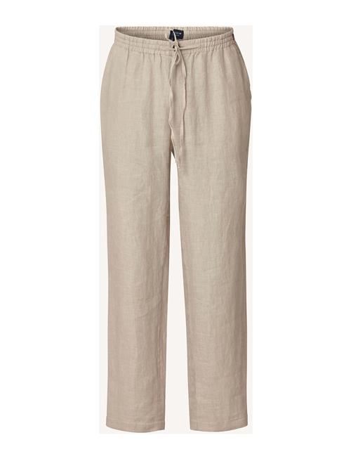 Casual Linen Pants Lexington Clothing Beige