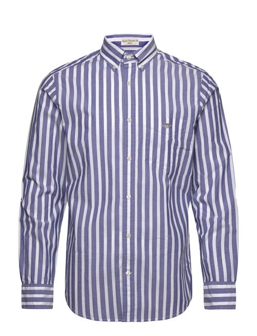 GANT Reg Wide Poplin Stripe Shirt GANT Blue