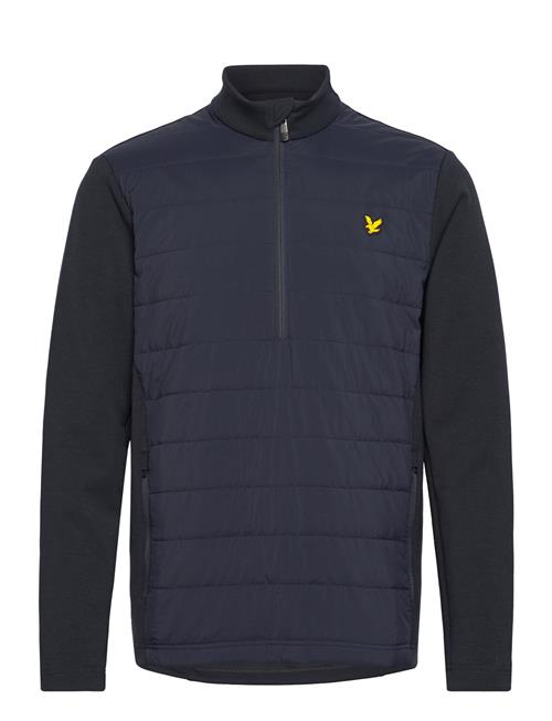 Lyle & Scott Sport Baffle Quilted Quarter Zip Midlayer Lyle & Scott Sport Navy