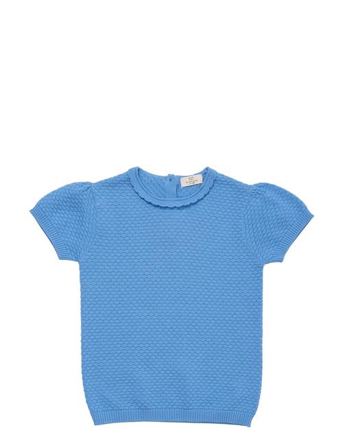 Lt. Knitted Margueritte T-Shirt Copenhagen Colors Blue