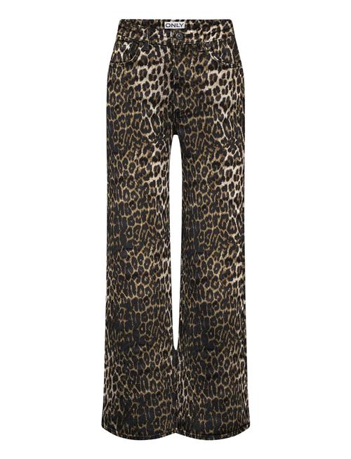 ONLY Onljuicy-Anlie Hw Wide Aop Pant Pnt ONLY Brown