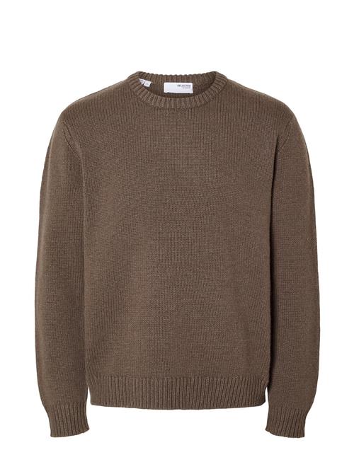 Selected Homme Slhcody Ls Knit Relaxed Crew Neck Noos Selected Homme Brown