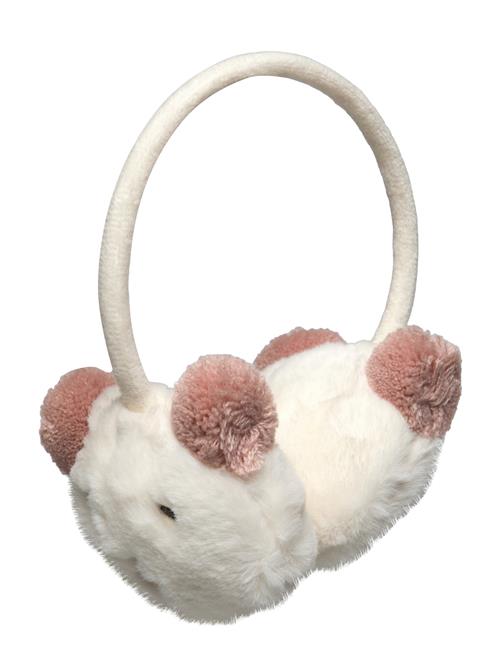 Cat Fur-Effect Earmuffs Mango White