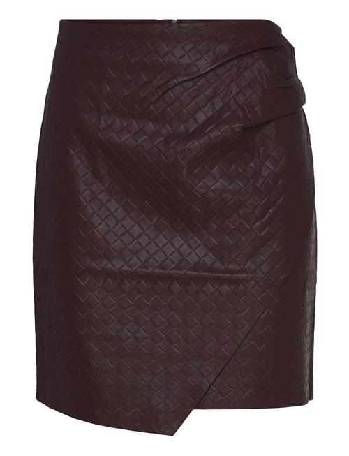 Dante6 Lawrence Faux Leather Skirt Dante6 Burgundy