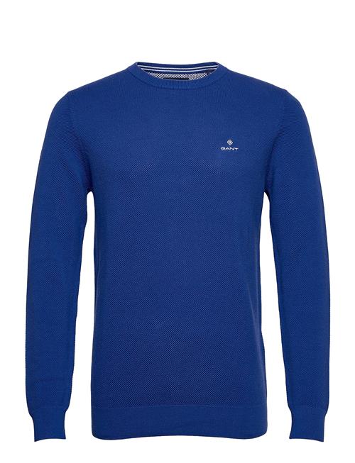 GANT Cotton Pique C-Neck GANT Blue