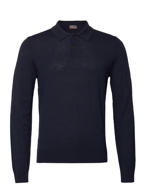 Morris Merino Polo Knit Morris Navy