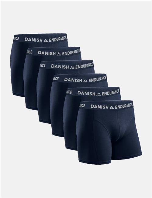 Danish Endurance Men's Classic Trunks 6-Pack Danish Endurance Navy