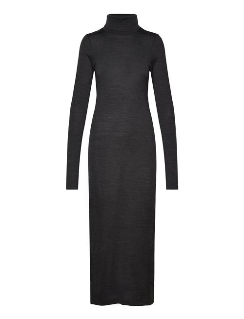 Polo Ralph Lauren Wool-Blend Jersey Roll Neck Midi Dress Polo Ralph Lauren Black