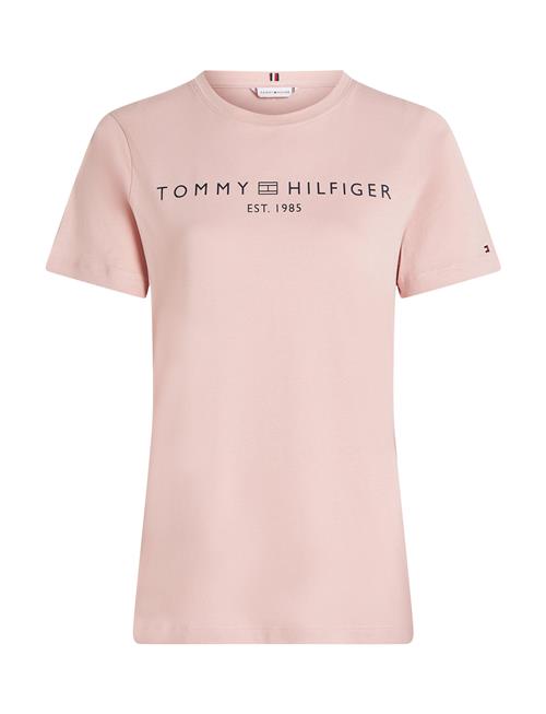 Tommy Hilfiger Reg Corp Logo C-Nk Ss Tommy Hilfiger Pink