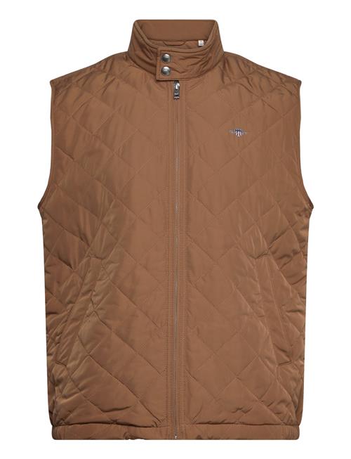 GANT Quilted Windcheater Vest GANT Brown