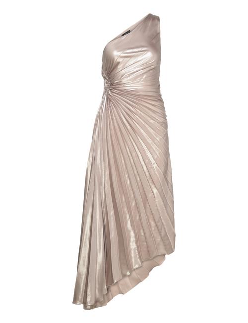 Asymmetrical Pleated Dress Mango Silver