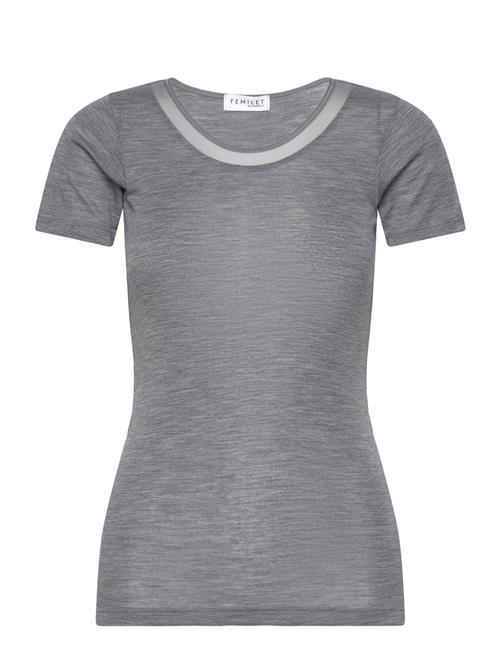 Femilet Juliana T-Shirt Short Sleeve Wool Femilet Grey