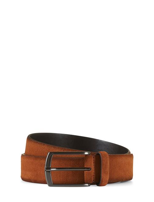 Suede Leather Belt Zack Howard London Brown