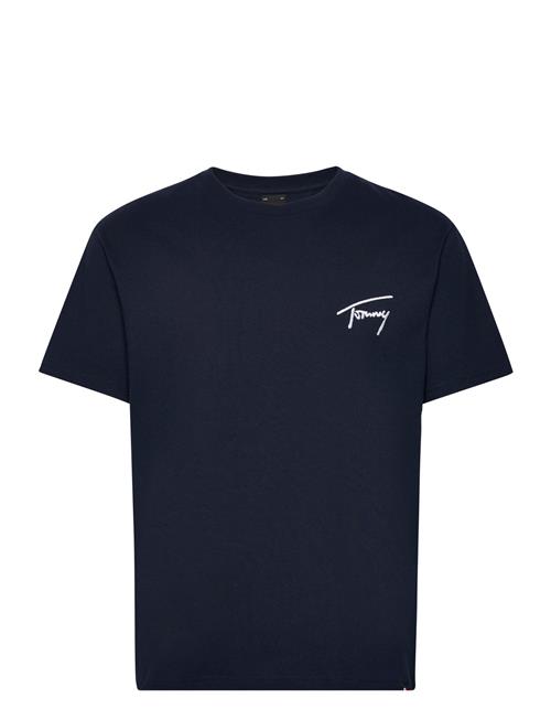 Tjm Reg Signature Tee Ext Tommy Jeans Navy