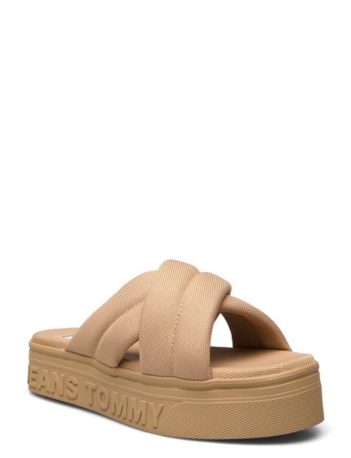 Tommy Hilfiger Tjw Lettering Flatform Sandal Tommy Hilfiger Beige