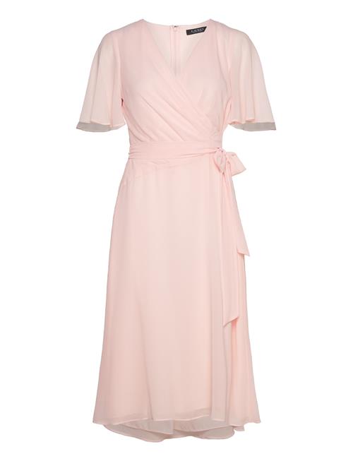 Lauren Ralph Lauren Belted Georgette Dress Lauren Ralph Lauren Pink