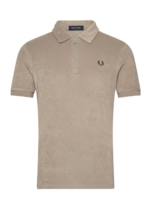 Fred Perry Z/N Toweling Polo Shirt Fred Perry Beige