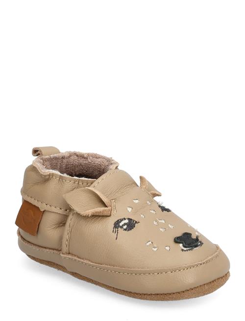 mikk-line Leather Slipper - 3D Mikk-line Beige