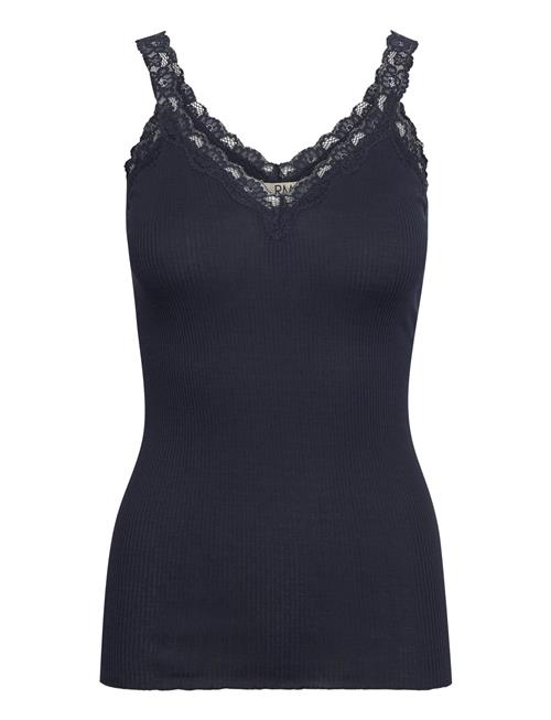 Rmwbalta Modal Sl V-Neck Top RM By Rosemunde Navy