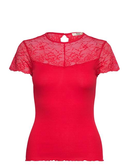 RM By Rosemunde Rmwbea Lace Heartshape Ss Top RM By Rosemunde Red