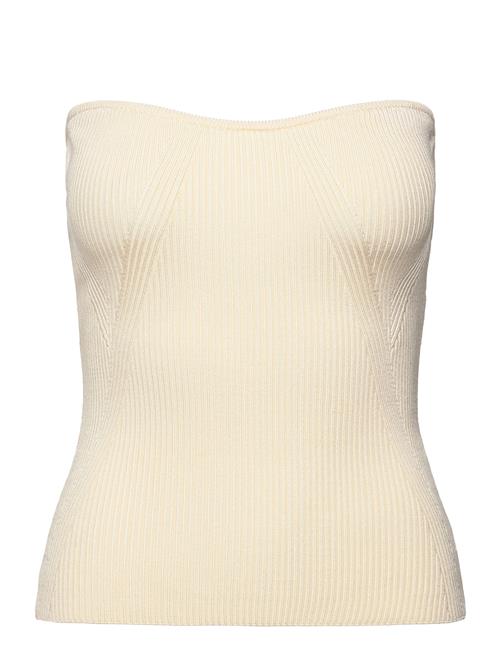 Malina Enya Knitted Bustier Top Malina Cream