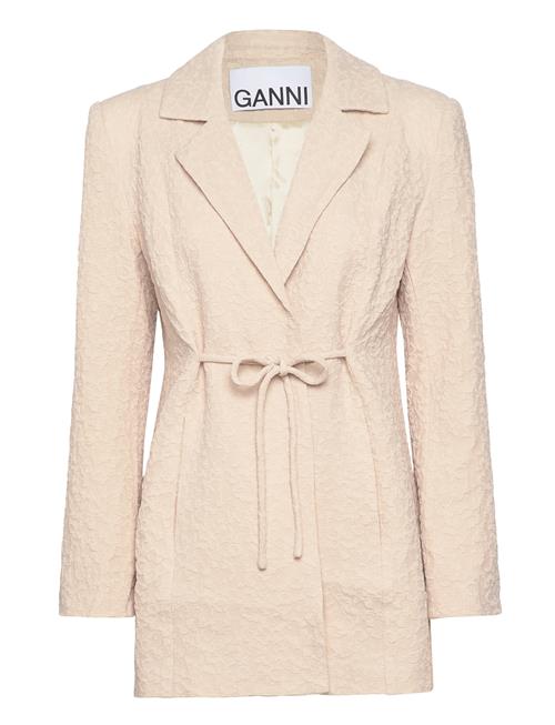 Textured Suiting Ganni Cream