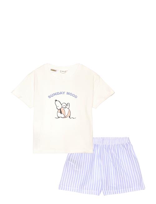 Mango Snoopy Short Pyjamas Mango Blue