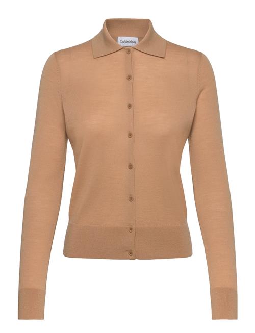 Merino Wool Button Cardi Calvin Klein Beige