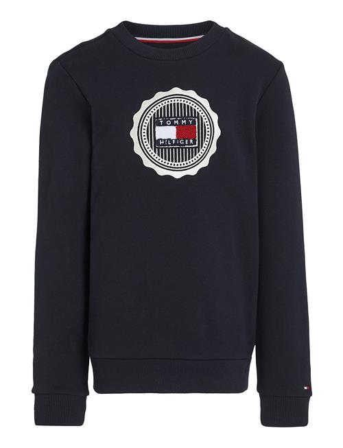 Tommy Hilfiger Stamp Embroidery Reg Sweatshirt Tommy Hilfiger Navy