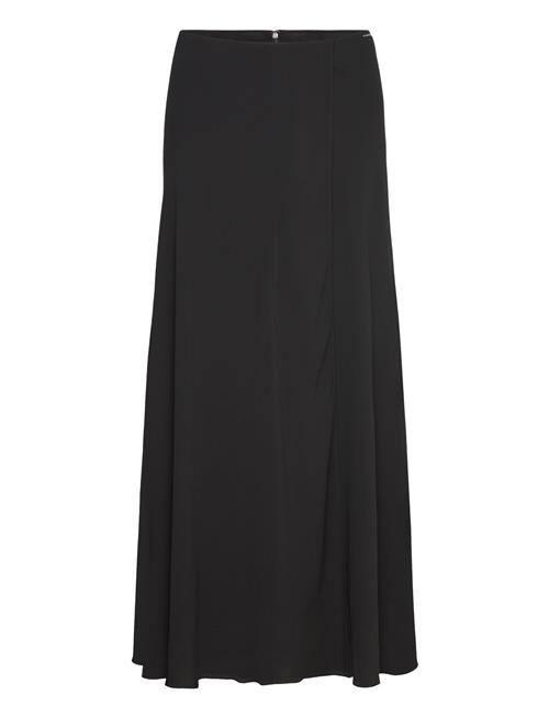 Calvin Klein Georgette Ankle Skirt Calvin Klein Black