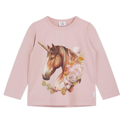 Hust&Claire Anie Langærmet T-shirt Dusty Rose | Lyserød | 110 cm