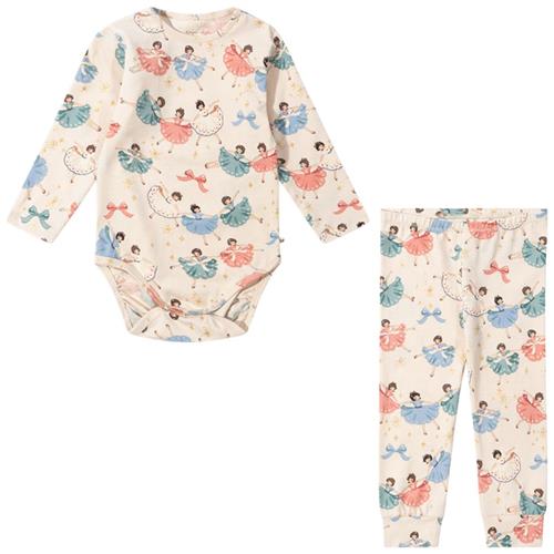 Konges Sløjd Basic Body/Pants Set Gots - Bow Ballerina |  | 2 years