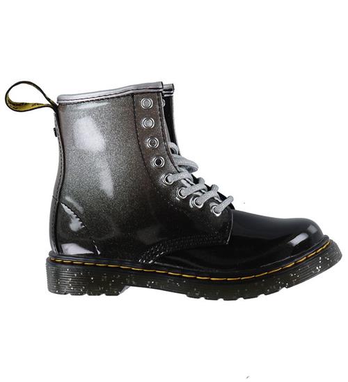 Dr. Martens Støvler - 1460 Glitter J - Silver/Black