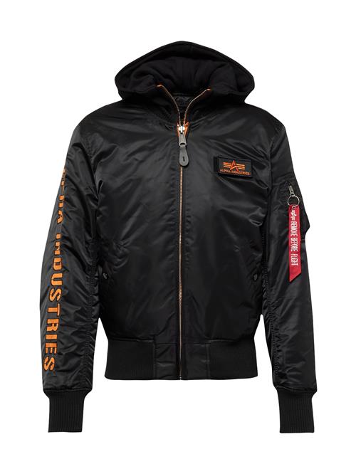 ALPHA INDUSTRIES Overgangsjakke 'MA-1'  orange / sort