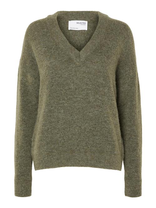 SELECTED FEMME Pullover 'MALINE'  grøn-meleret