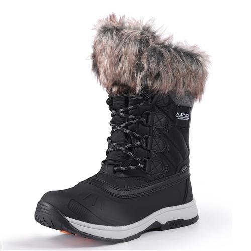 ICEPEAK Snowboots 'Ansina Ms'  grå / sort / hvid