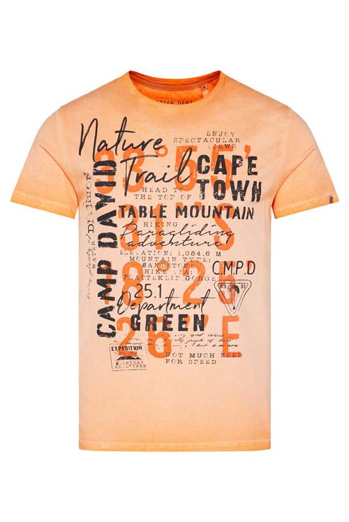 CAMP DAVID Bluser & t-shirts  orange / lyseorange / sort