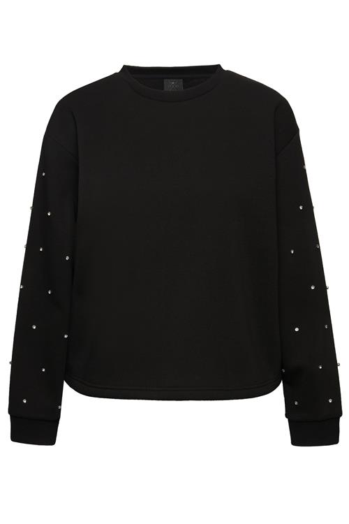 Se Ulla Popken Sweatshirt  sort / sølv ved About You