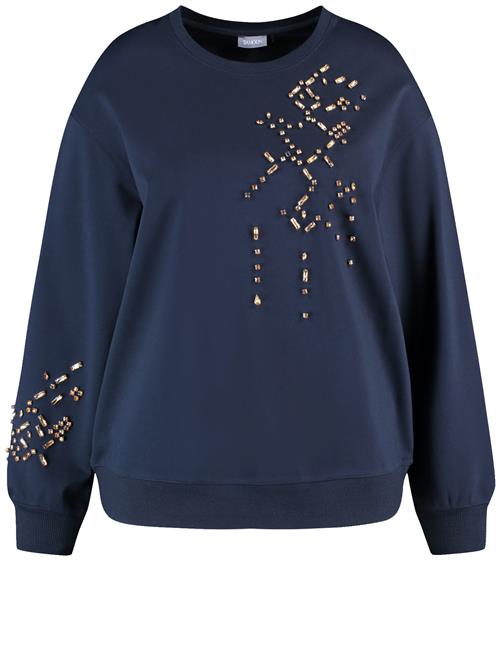 SAMOON Sweatshirt  marin / guld