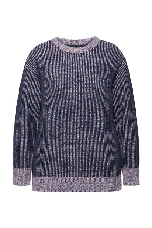 Se Ulla Popken Pullover  navy / lyseblå / lavendel ved About You