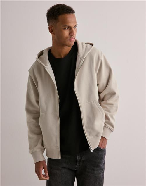 Jack & Jones Jjeurban Edge Sweat Zip Hood Noos Hoodies Beige