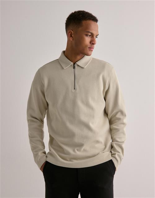 Selected Homme Slhmarc Rib Ls Polo Langærmede polotrøjer