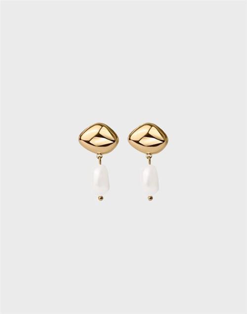 Muli Collection - Guld - Pearl Earring