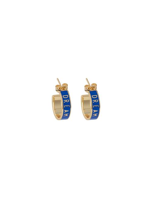 Design Letters Word Candy Earrings Ø16Mm Design Letters Blue