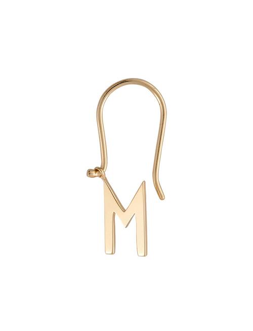 Initial Ear Hanger Design Letters Gold