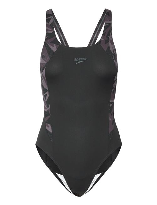 Speedo Womens Hyper Boom Splice Muscleback Speedo Black