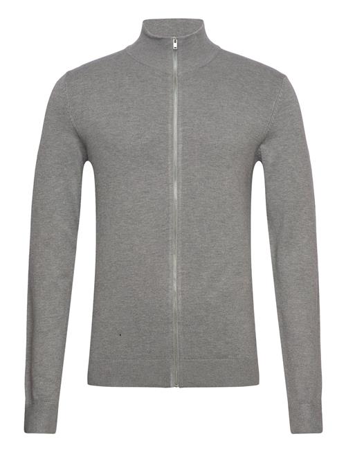 Ecovero L/S Zip Cardigan Lindbergh Grey