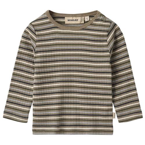 Wheat Langærmet T-shirt Stig Multi Stripe |  | 74 cm